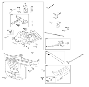 Controls Group Diagram and Parts List for 25V337-0019-F1 200000 - 399999 Briggs and Stratton Engine